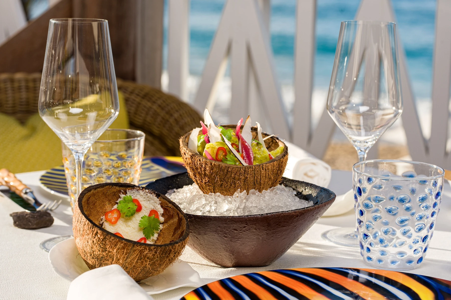 Dining at La Case © Cheval Blanc
